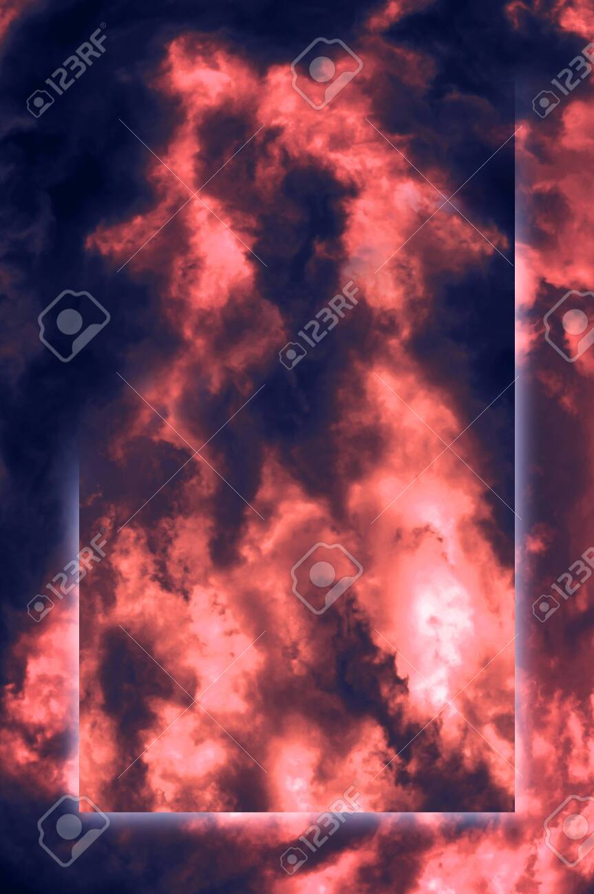 Aesthetic Modern Art Collage With Clouds Sky In Style Of The Stock Photo Picture And Royalty Free Image Image