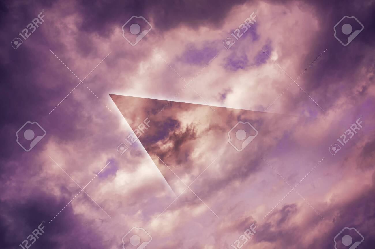 Aesthetic Modern Art Collage With Clouds Sky In Style Of The Stock Photo Picture And Royalty Free Image Image