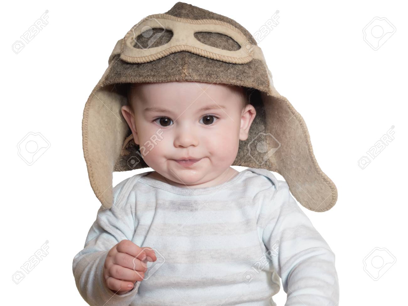 infant pilot cap