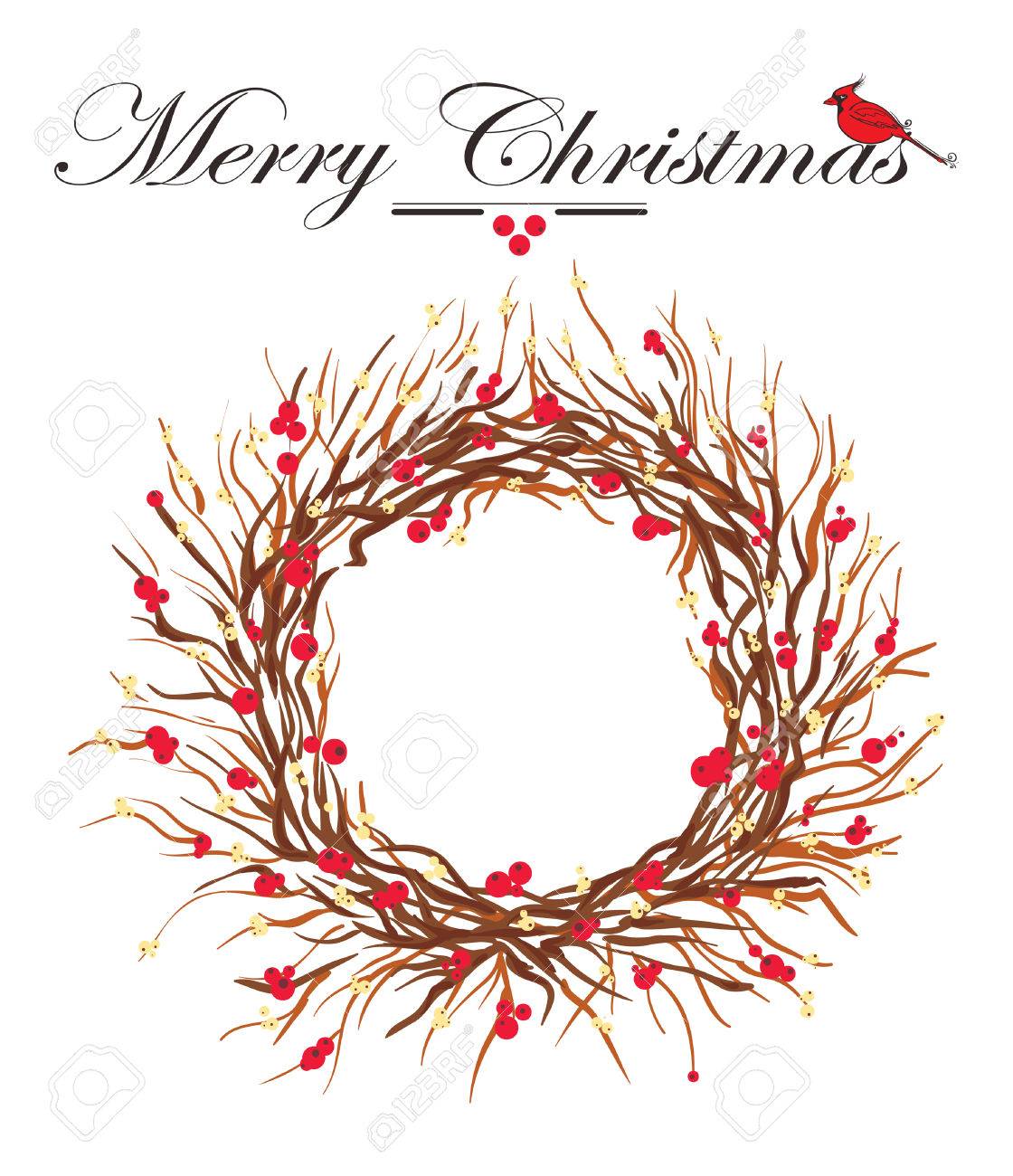 christmas invitation vector