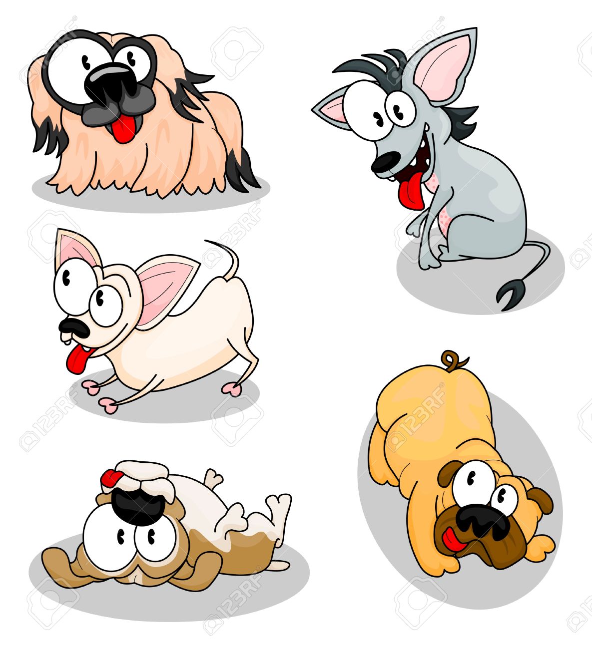 cartoon dogs royalty free cliparts vectors and stock illustration