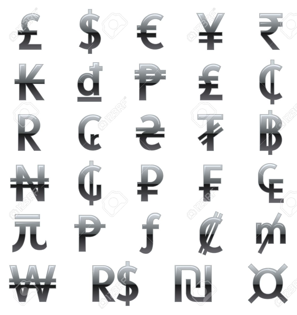 Currency Symbols Of The World Royalty Free Cliparts Vectors And Stock Illustration Image Currency Symbols Of The World Royalty Free Cliparts Vectors And Stock Illustration Image