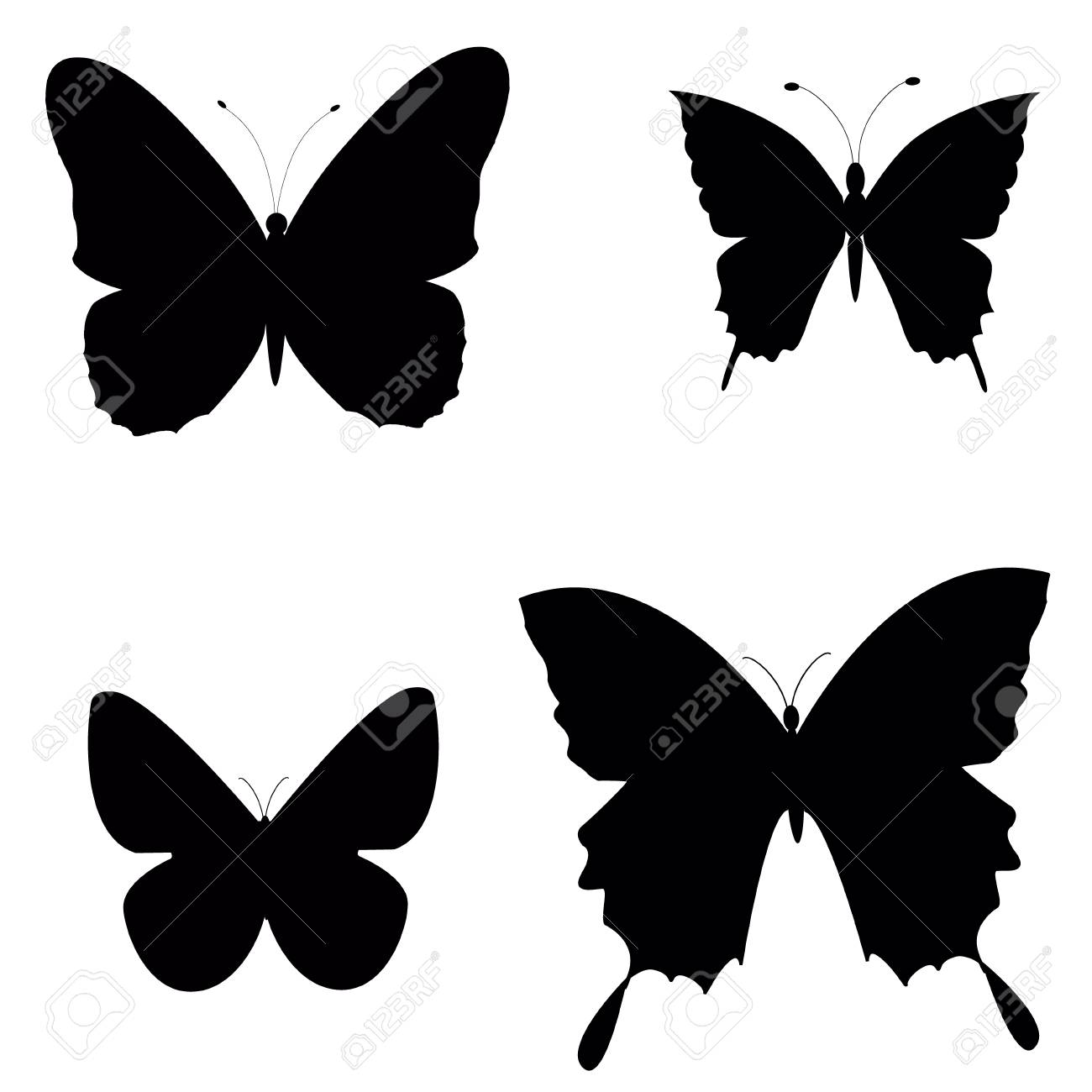 ブラシのような蝶の黒いシルエットをされる可能性があります のイラスト素材 ベクタ Image ブラシのような蝶の黒いシルエットをされる可能性があります のイラスト素材 ベクタ Image