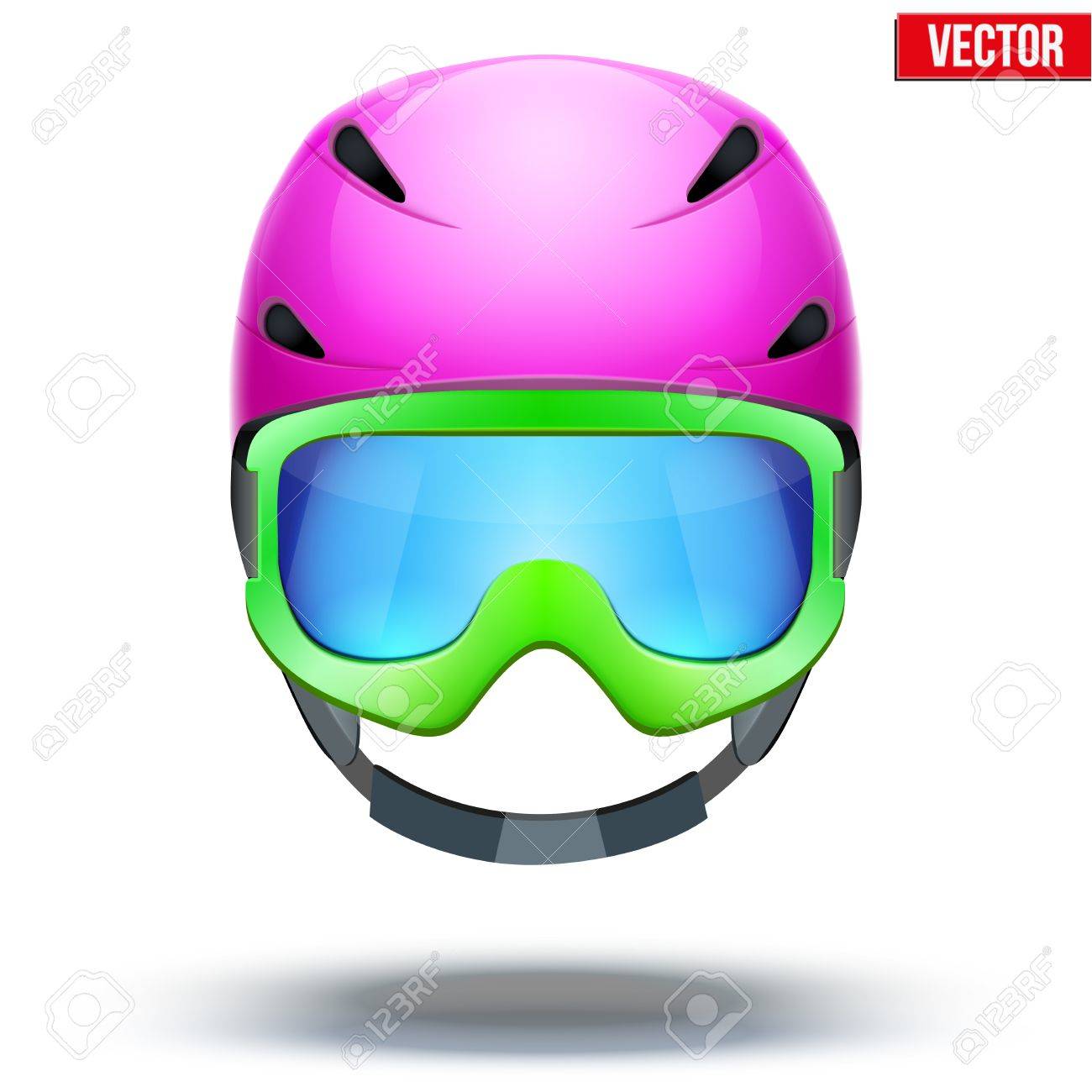 green snowboard goggles