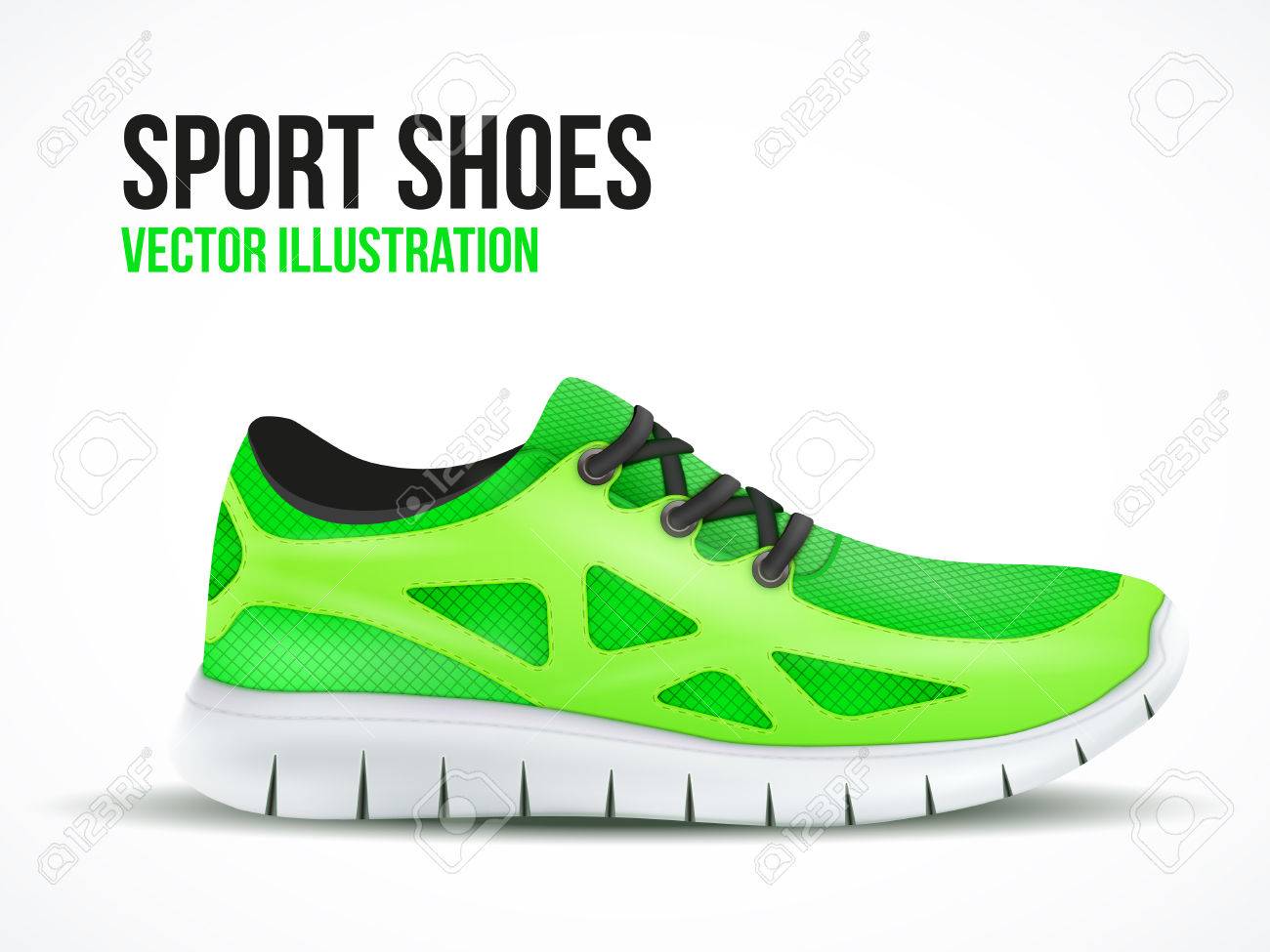 bright running shoes