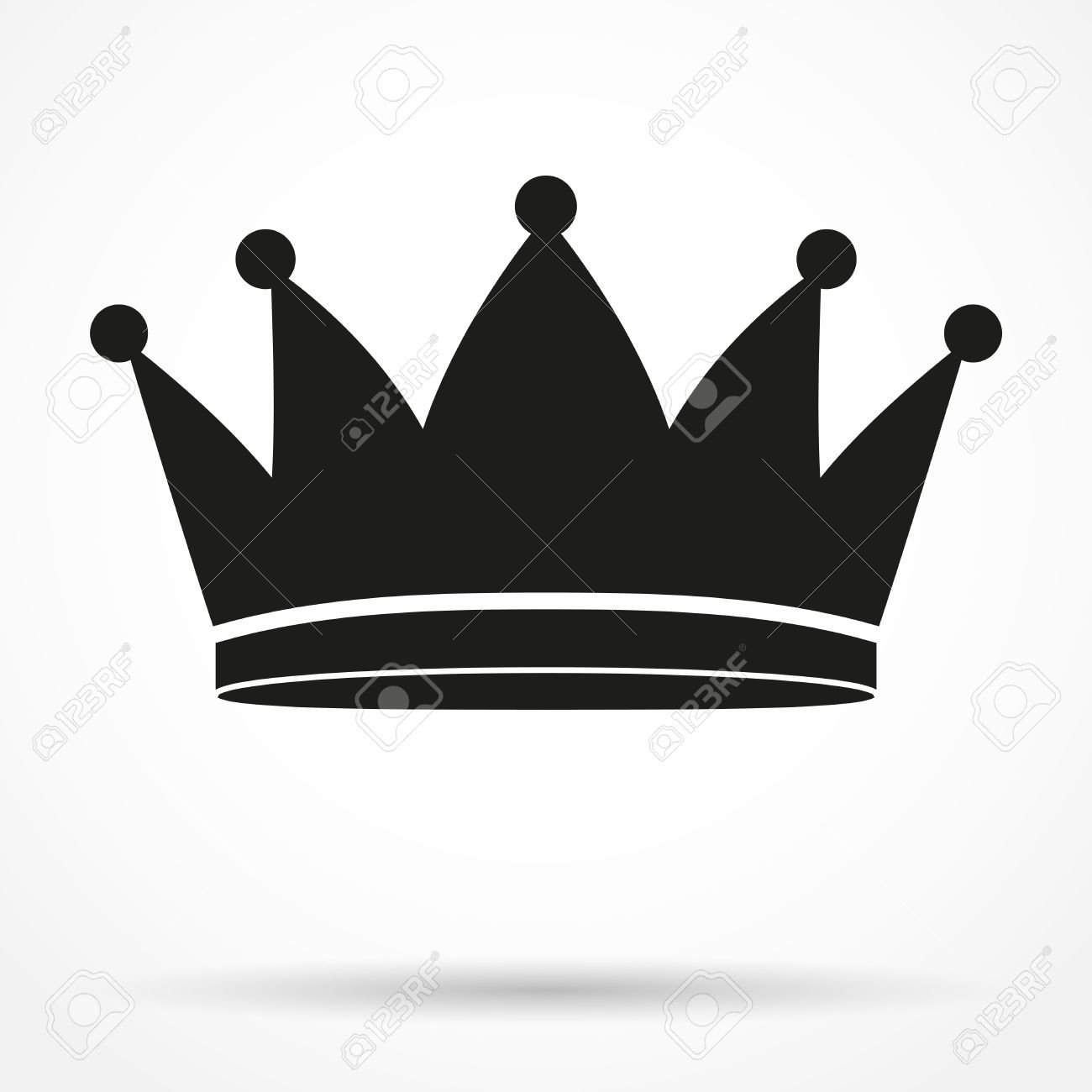 Simple Silhouette Symbole De Classique Royale Roi Couronne Vector Illustration Et Isole Sur Fond Blanc Clip Art Libres De Droits Vecteurs Et Illustration Image