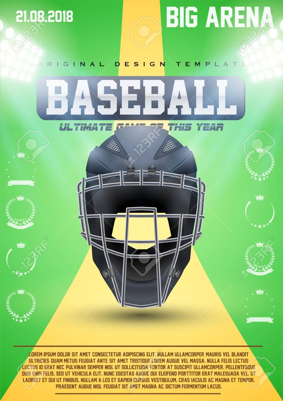 baseball poster template