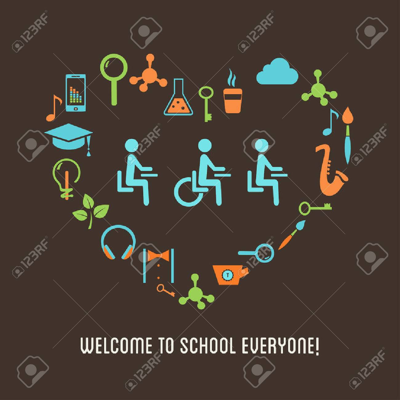 Special Needs Students Inclusion Education Concept - 59990386 Special Needs Students Inclusion Education Concept - 59990386