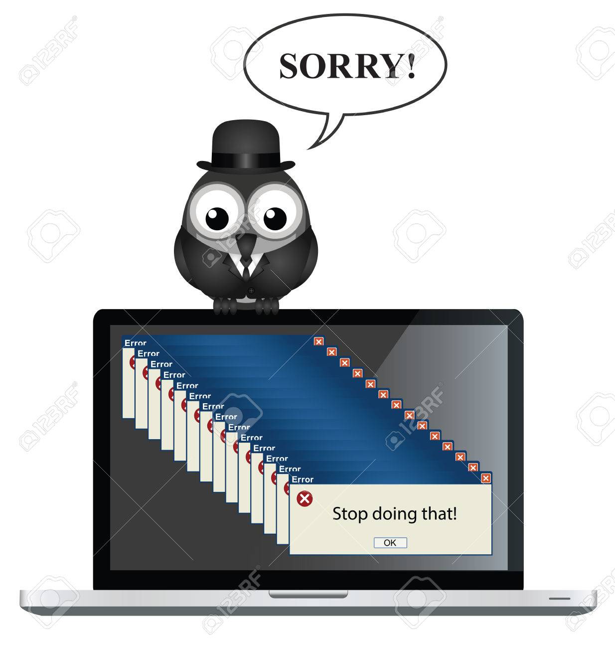 Comical Unglucklicher Geschaftsmann Mit Seinem Laptop Auf Weissem Hintergrund Gezuchtigt Werden Lizenzfrei Nutzbare Vektorgrafiken Clip Arts Illustrationen Image 71765852