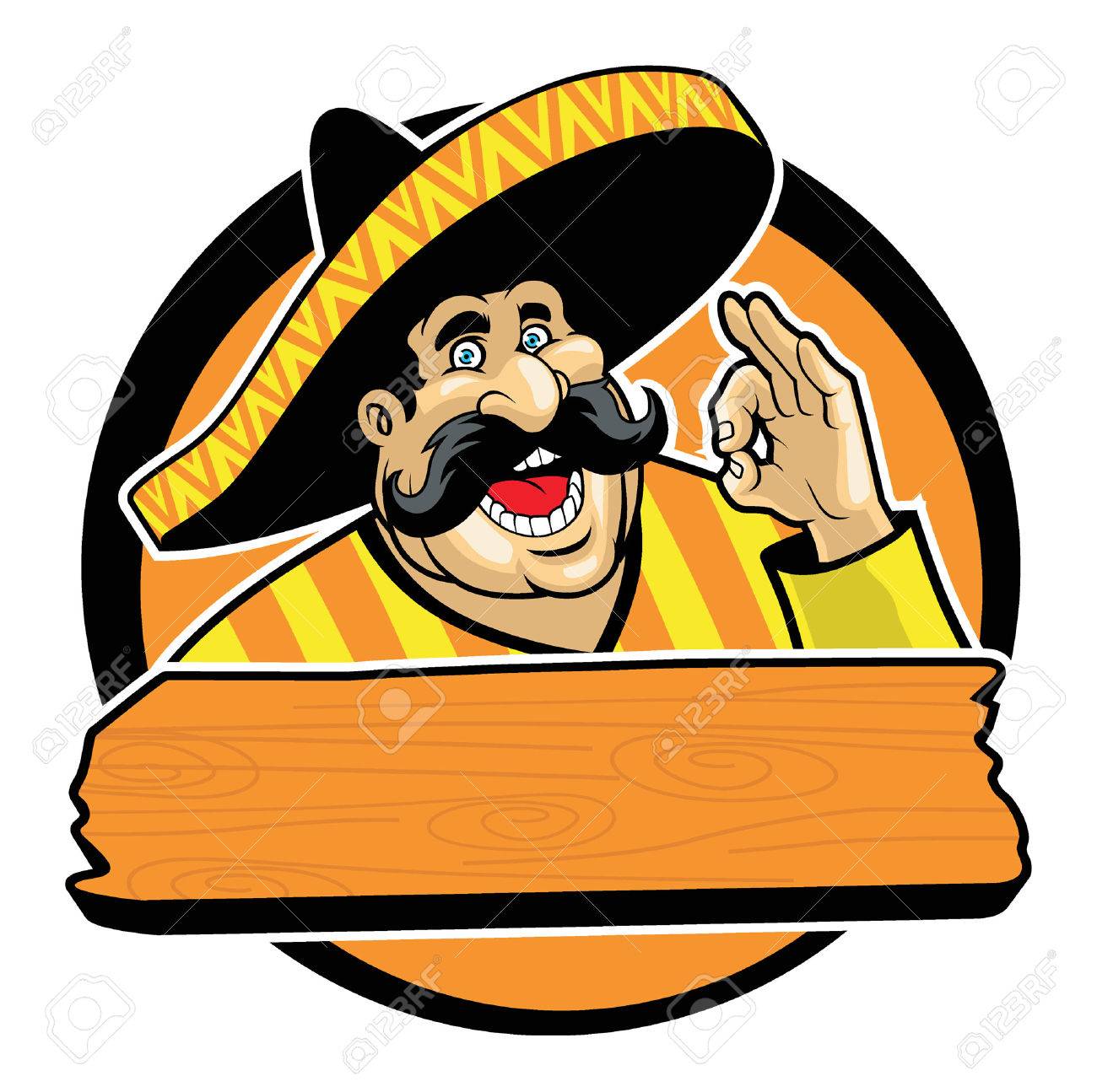 Happy Mexican male with sombrero and okay hand sign - 59721557 Happy Mexican male with sombrero and okay hand sign - 59721557