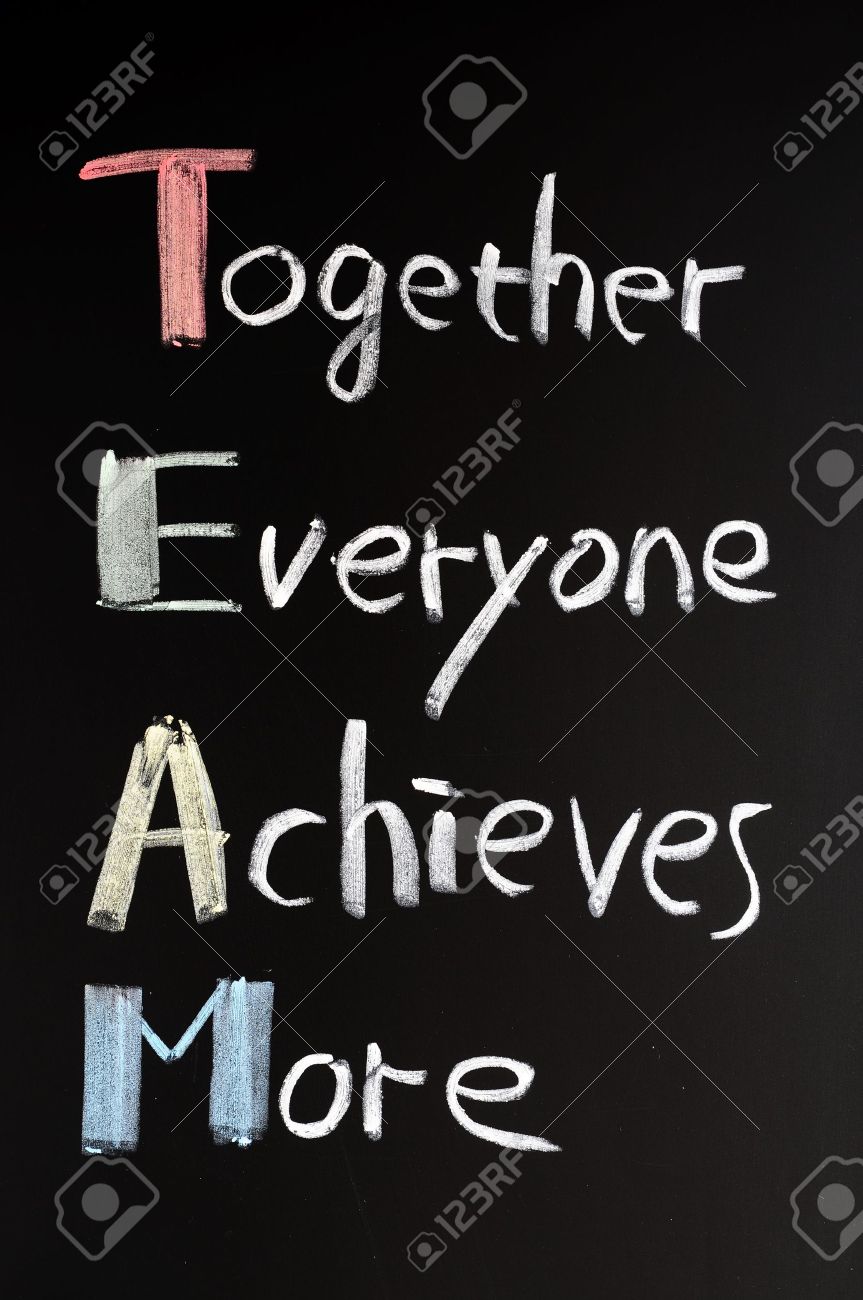 team acronym together everyone achieves more teamwork motivation motivation for teamwork