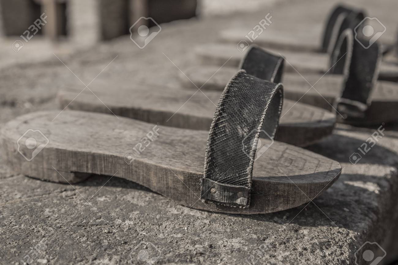 wooden slippers