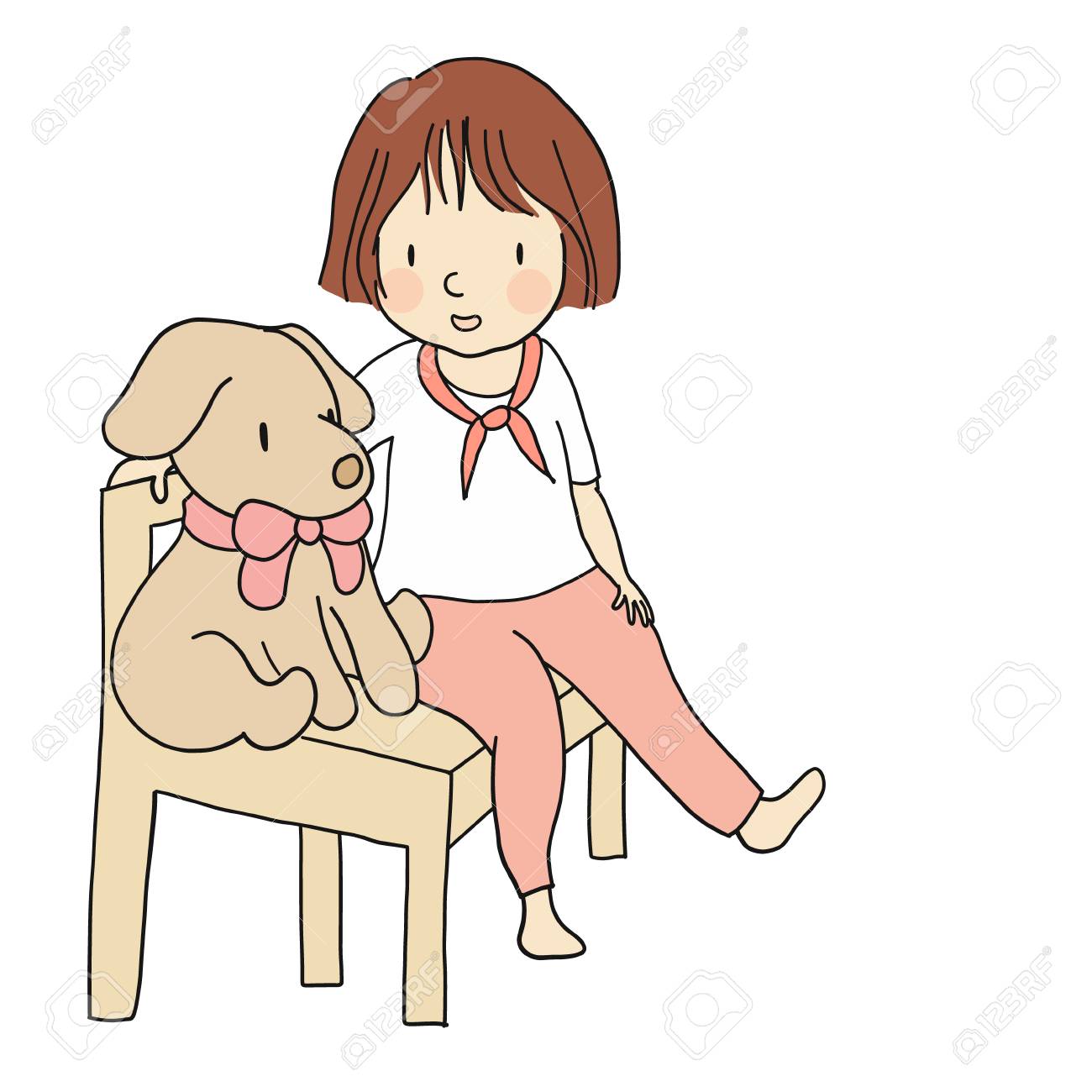 doll sitting in chair