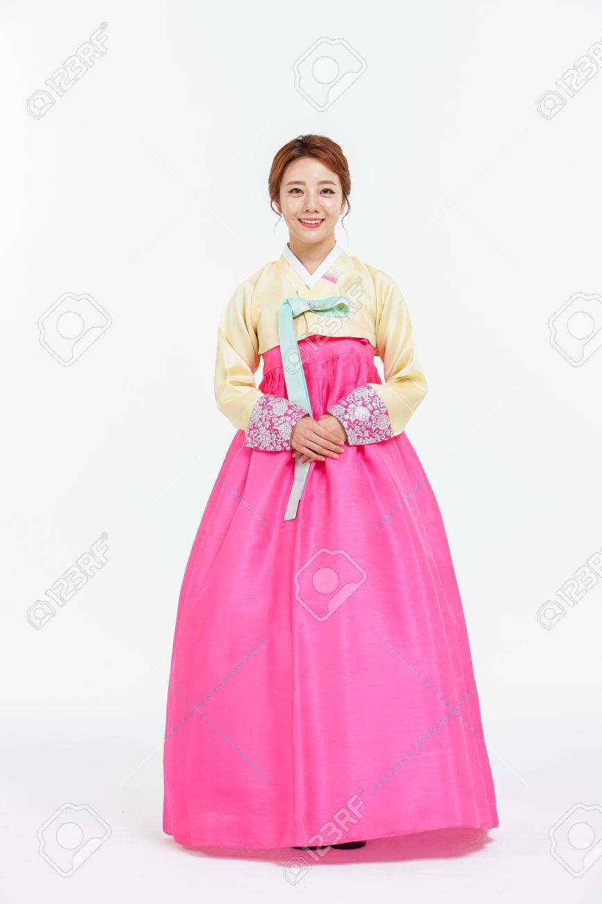 Portrait Of Asian Three Generation Family In Hanbok Korean Traditional Stock Photo Picture And Royalty Free Image Image