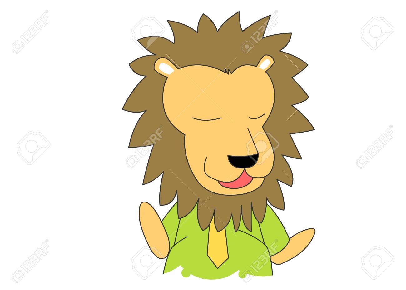 動物文字ベクトル イラスト ライオン のイラスト素材 ベクタ Image