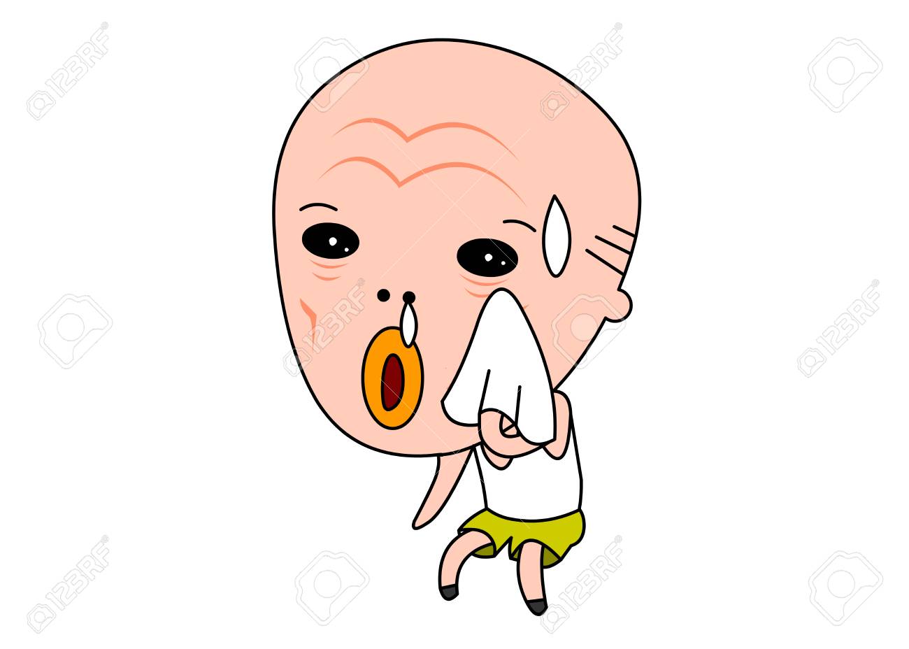 面白い老人キャラ ベクトル イラスト のイラスト素材 ベクタ Image