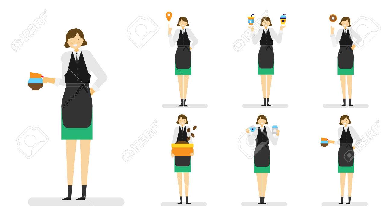 専門職アイコン セット アンサンブル イラスト バリスタ のイラスト素材 ベクタ Image 専門職アイコン セット アンサンブル イラスト バリスタ のイラスト素材 ベクタ Image