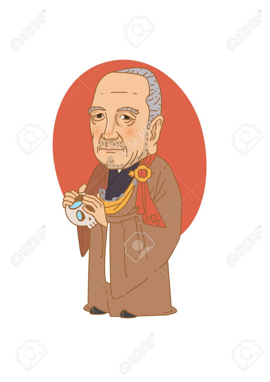 有名な歴史上の人物の似顔絵白 絶縁された韓国 暁のイラスト素材 ベクタ Image