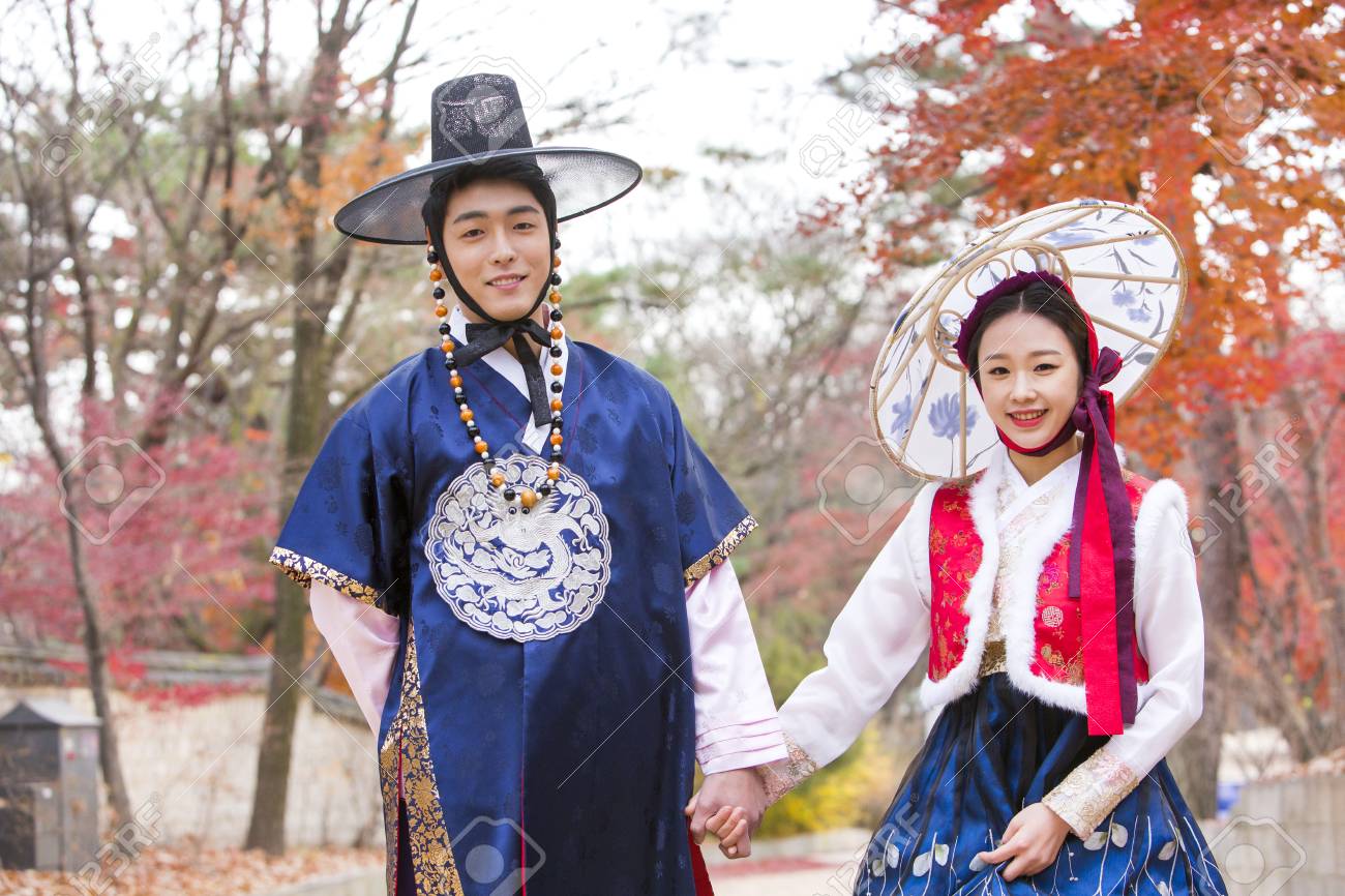 Hanbok For Couple Korean Traditional Costume Couple Republic Of
