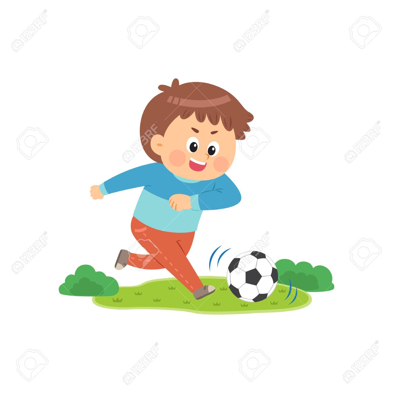 かわいい男の子サッカー ベクトル図です のイラスト素材 ベクタ Image かわいい男の子サッカー ベクトル図です のイラスト素材 ベクタ Image