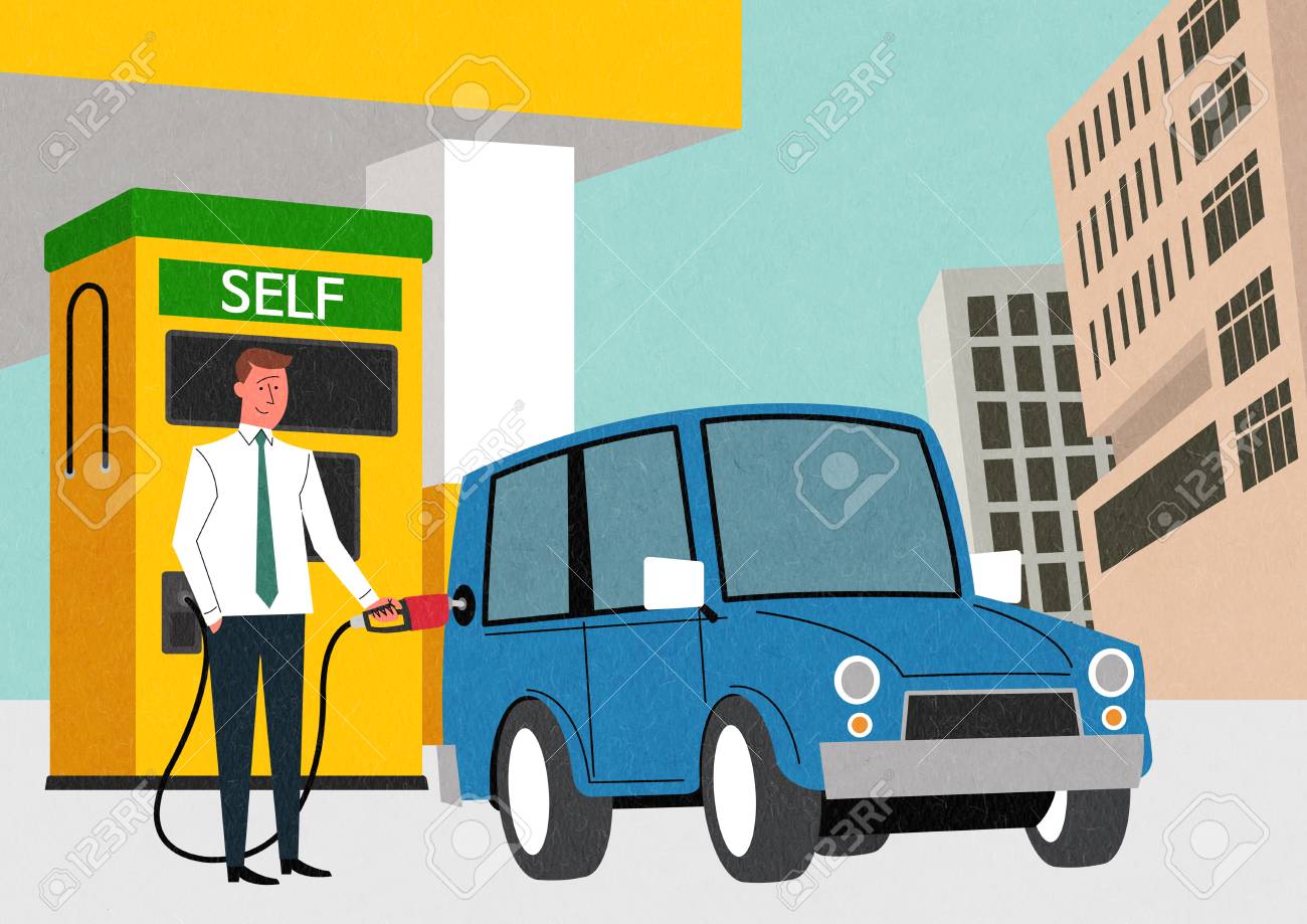 Attention article déprimant 91183728-s%C3%A9curit%C3%A9-routi%C3%A8re-001-homme-mettant-du-gaz-sur-sa-voiture-station-service-self-service-en-illustration-de-