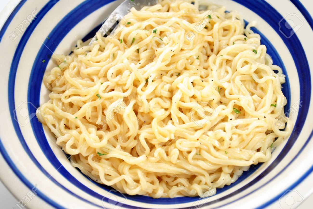 Plain Ramen Noodles With Butter And 