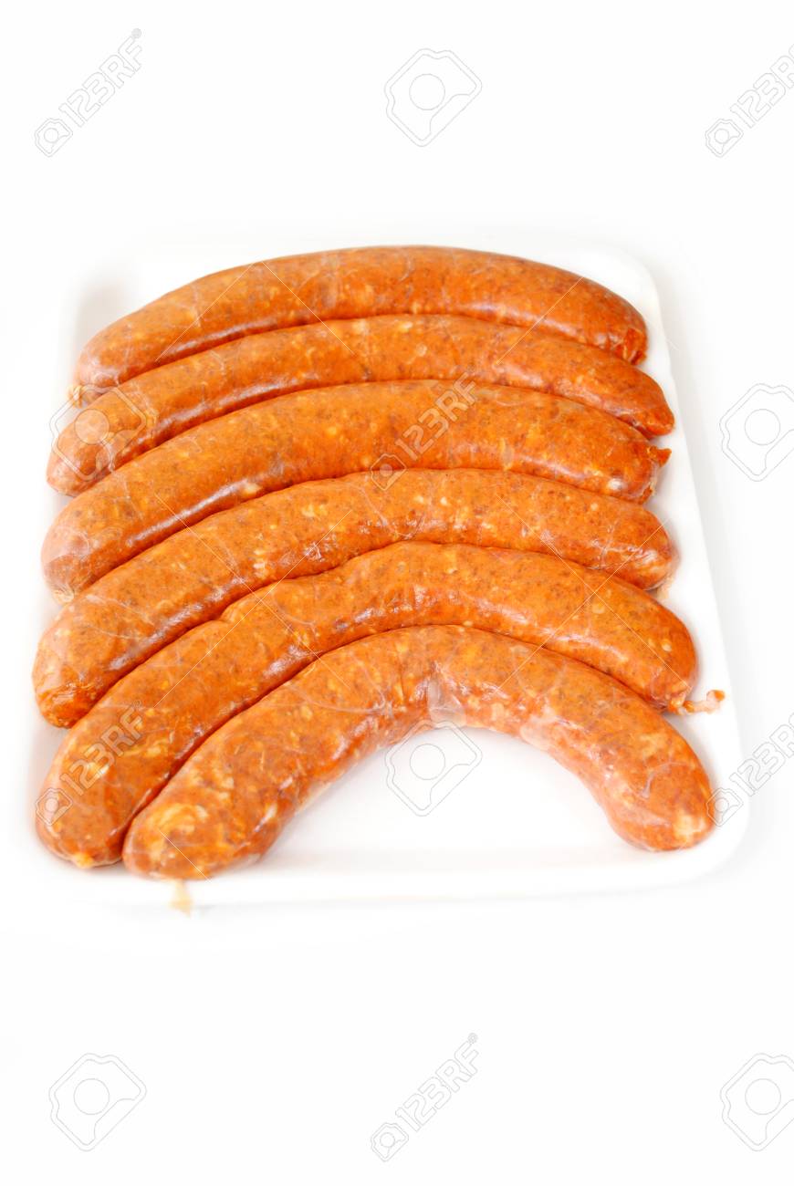 Hot And Spicy Pork Sausage Over White Stock Photo Picture And Royalty Free Image Image 29662347