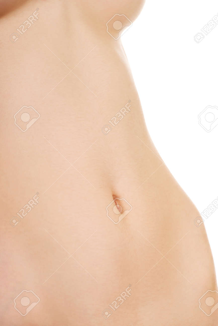 美しいスリムな Cacuasian 女性の腹 の写真素材 画像素材 Image