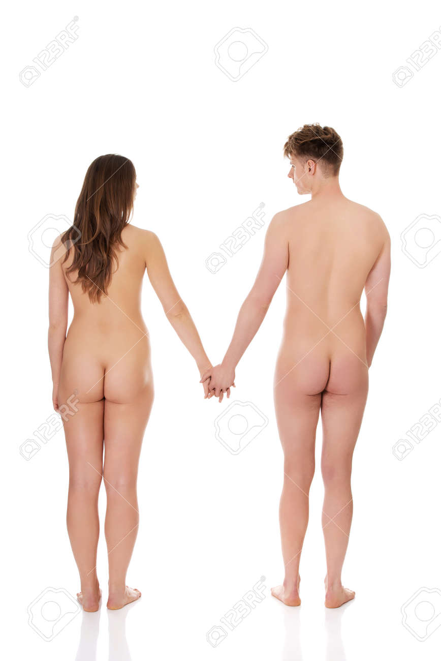 Young Naked Couple Holding Their Hands Together. Stock Photo, Picture and  Royalty Free Image. Image 57130209.