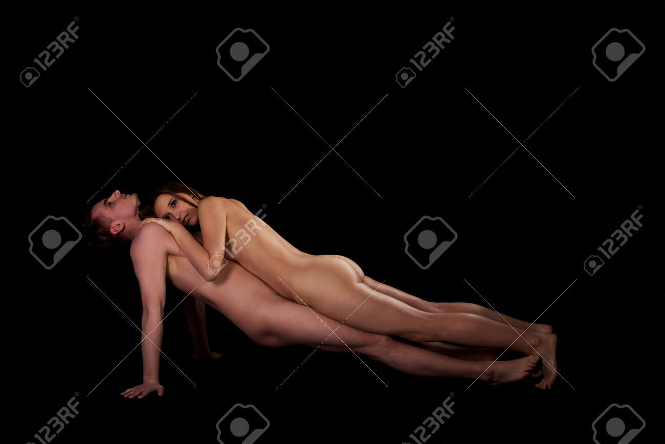 Naked Couple In Sensual Artistic Pose. Stock Photo, Picture And Royalty  Free Image. Image 57874062.