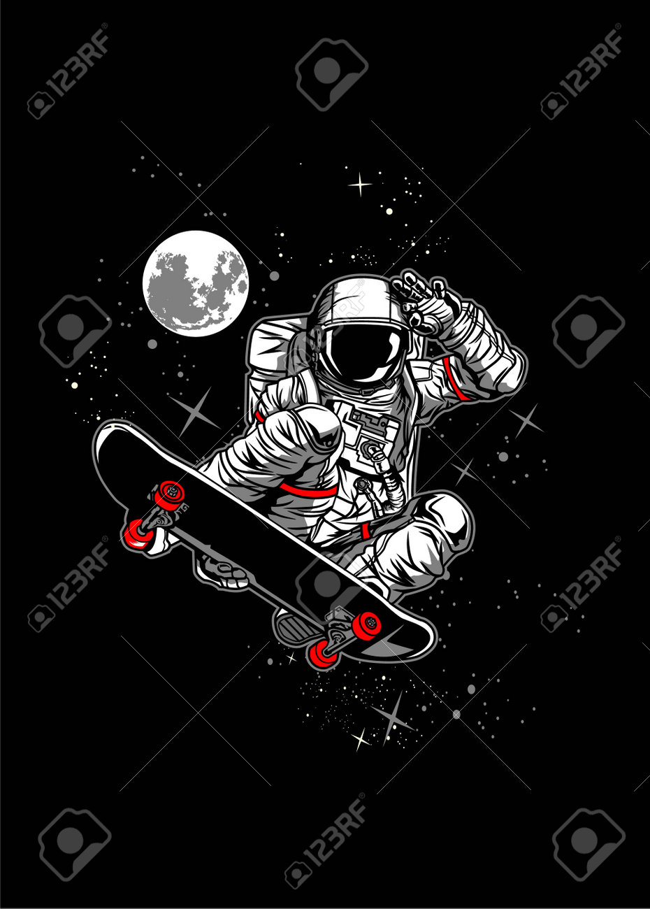 Ilustração vetorial de astronaut skateboard, esta imagem é muito grande para camisetas, adesivos, cartazes e qualquer coisa que você quiser. este design está disponível na forma de arquivos, cd - 191817784 Ilustração vetorial de astronaut skateboard, esta imagem é muito grande para camisetas, adesivos, cartazes e qualquer coisa que você quiser. este design está disponível na forma de arquivos, cd - 191817784