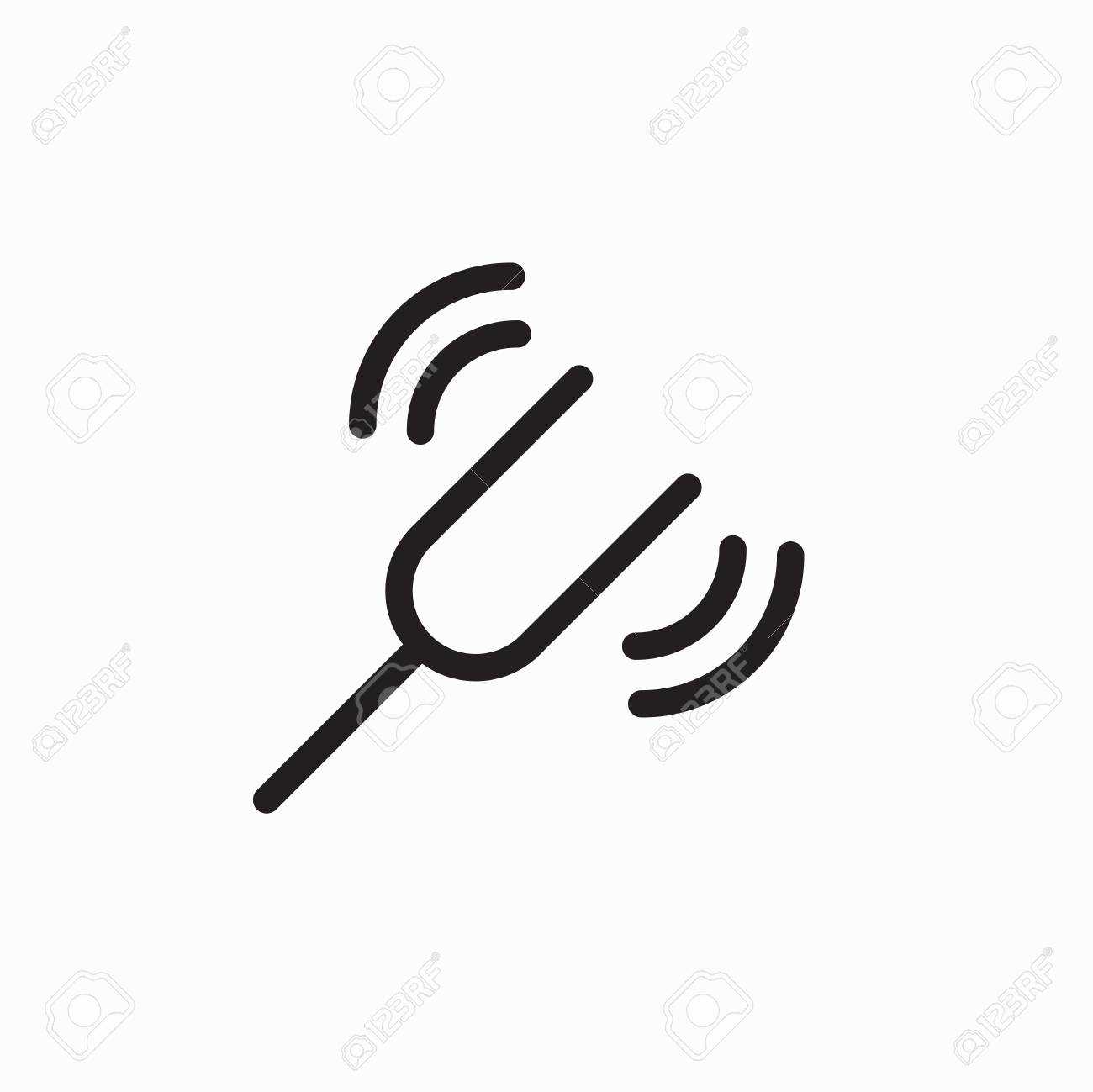 音叉音波イメージ イラストとアイコン のイラスト素材 ベクタ Image