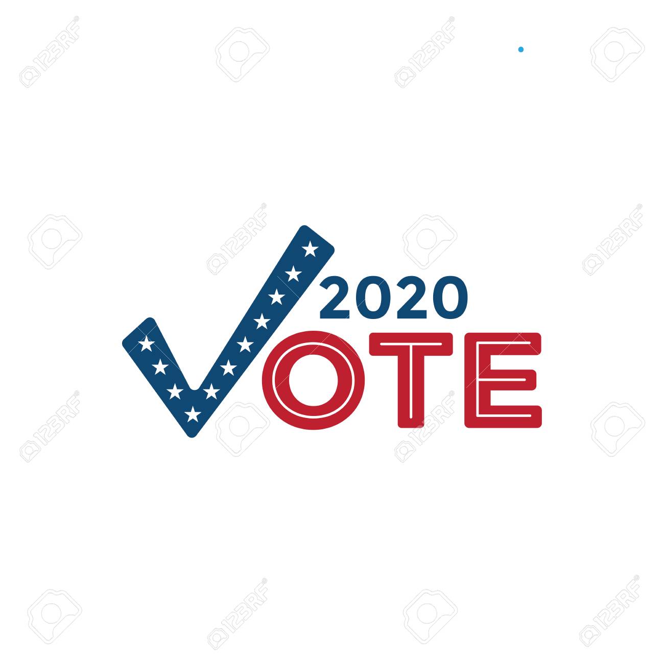 Voting 2020 Icon w Vote, Government, and Patriotic Symbolism and Colors - 117427747 Voting 2020 Icon w Vote, Government, and Patriotic Symbolism and Colors - 117427747