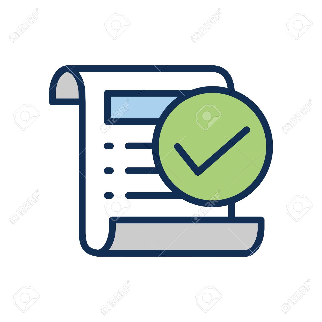 in compliance icon w paper checks and list royalty free cliparts vectors and stock illustration image 136322963 in compliance icon w paper checks and list