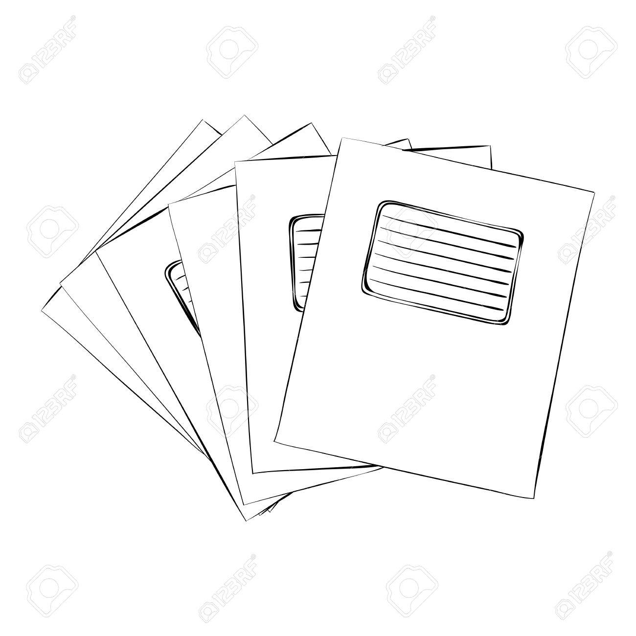 Vektor Skizze Der Ubung Bucher Hand Zeichnen Abbildung Lizenzfrei Nutzbare Vektorgrafiken Clip Arts Illustrationen Image