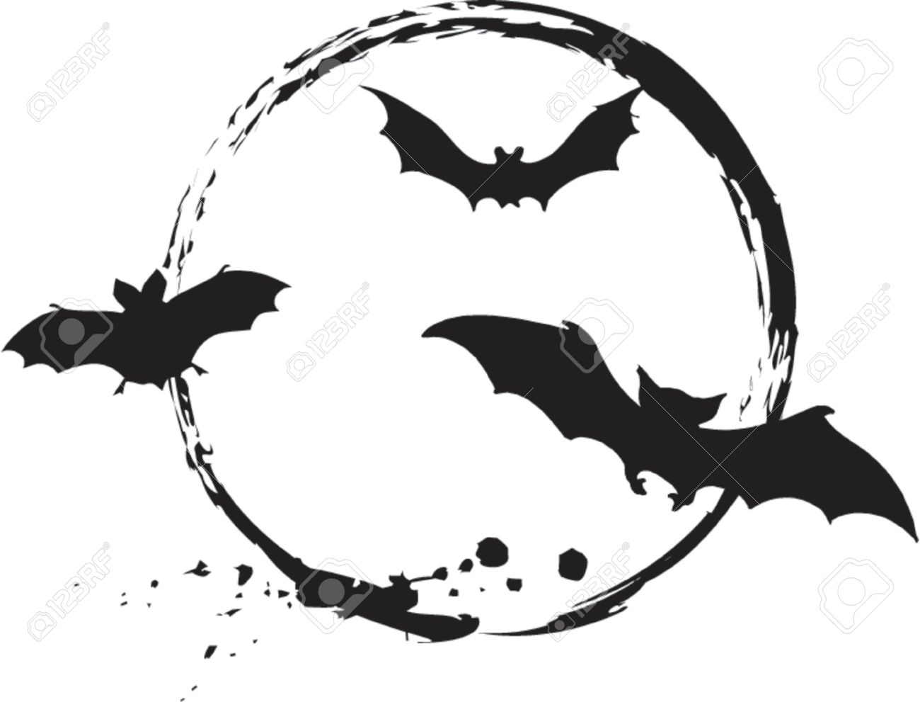 ハロウィーン バット ロイヤリティフリークリップアート ベクター