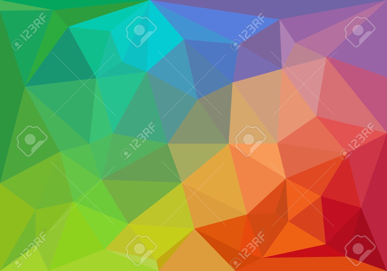 colorful geometric pattern triangle polygon design vector