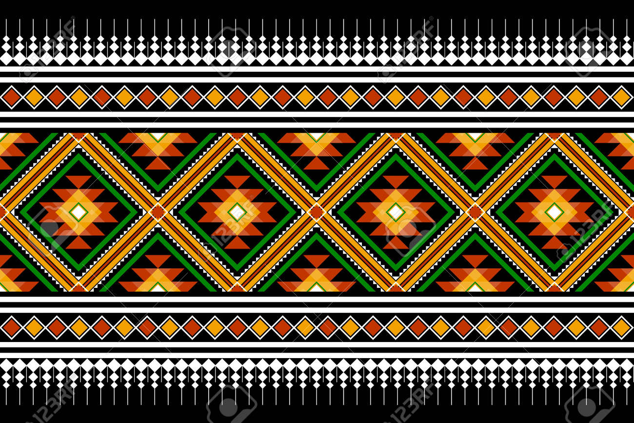Geometric Ethnic Oriental Seamless Pattern Traditional Design For  Background,carpet,wallpaper.clothing,wrapping,Batik Fabric,Vector  Illustration.embroidery Style - Sadu, Sadou, Sadow Or Sado Royalty Free  SVG, Cliparts, Vectors, and Stock Illustration ..., image size:1300x867
