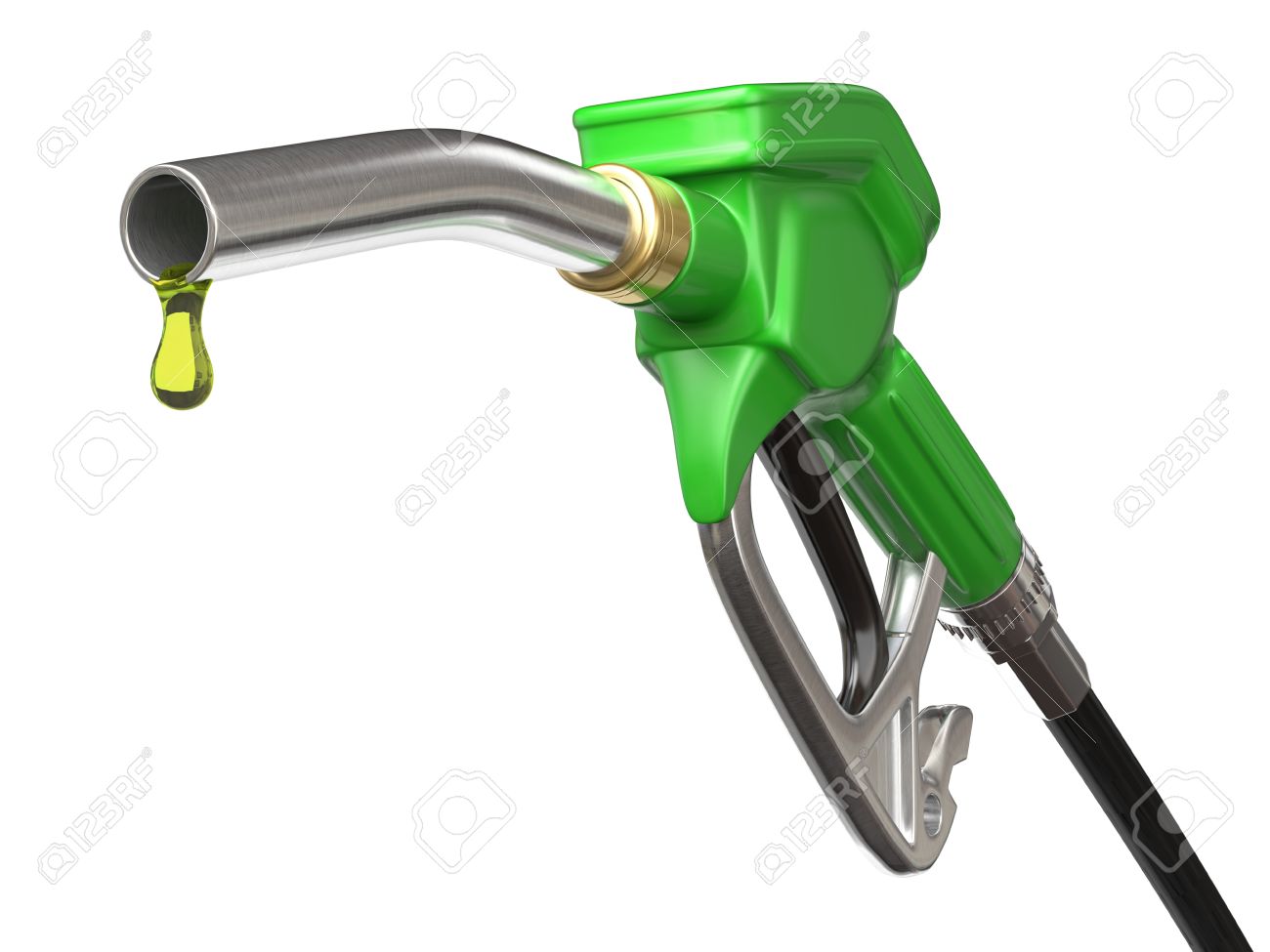 Fuel Pump Nozzle Stock Photo 
