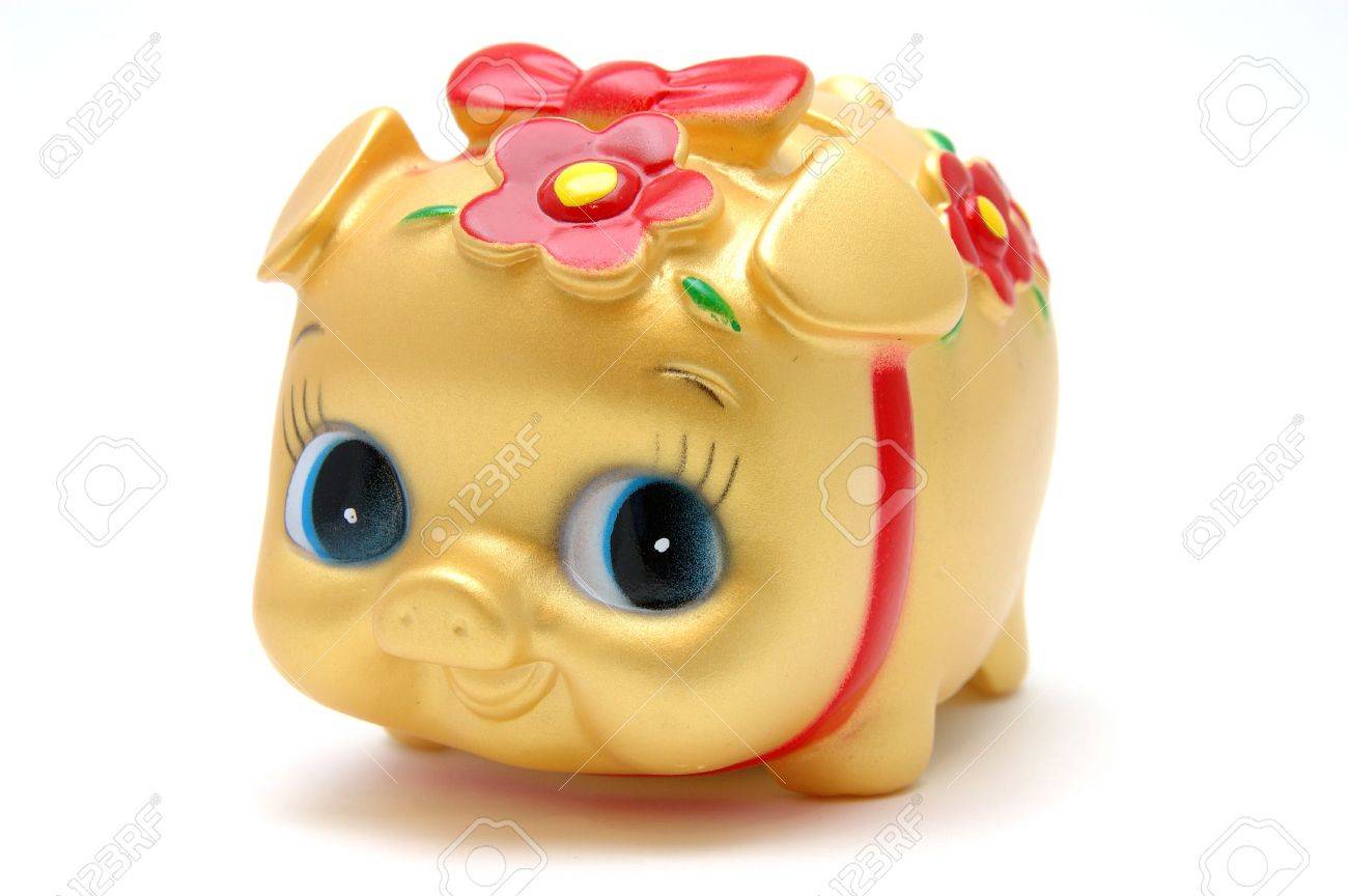 Ms Piggy Bank In Golden Color Isolated White Stock Photo Picture - Ms Piggy Bank In Golden Color Isolated White Stock Photo ms piggy bank in golden color isolated white stock photo picture - ms piggy bank in golden color isolated white stock photo
