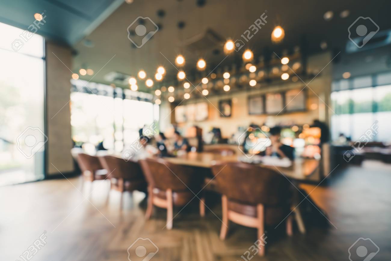 モダンなコーヒー ショップや室内のカフェの背景をぼかし カジュアルなライフ スタイル コンセプトやグラフィック リソース の写真素材 画像素材 Image