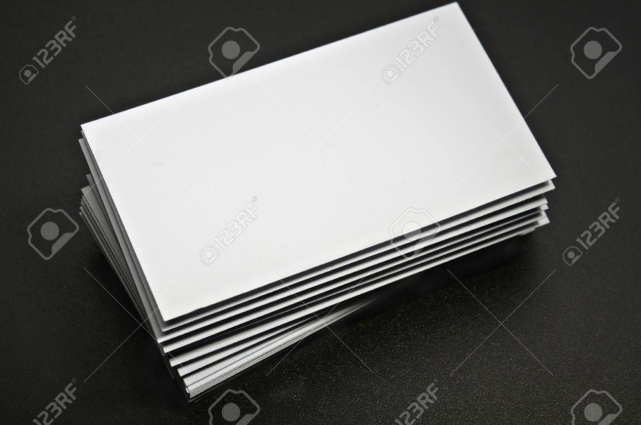 blank business card stock
