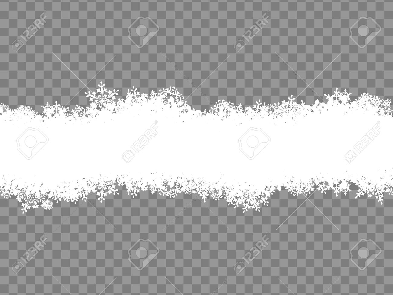 christmas template snowflakes border eps 10 vector file included