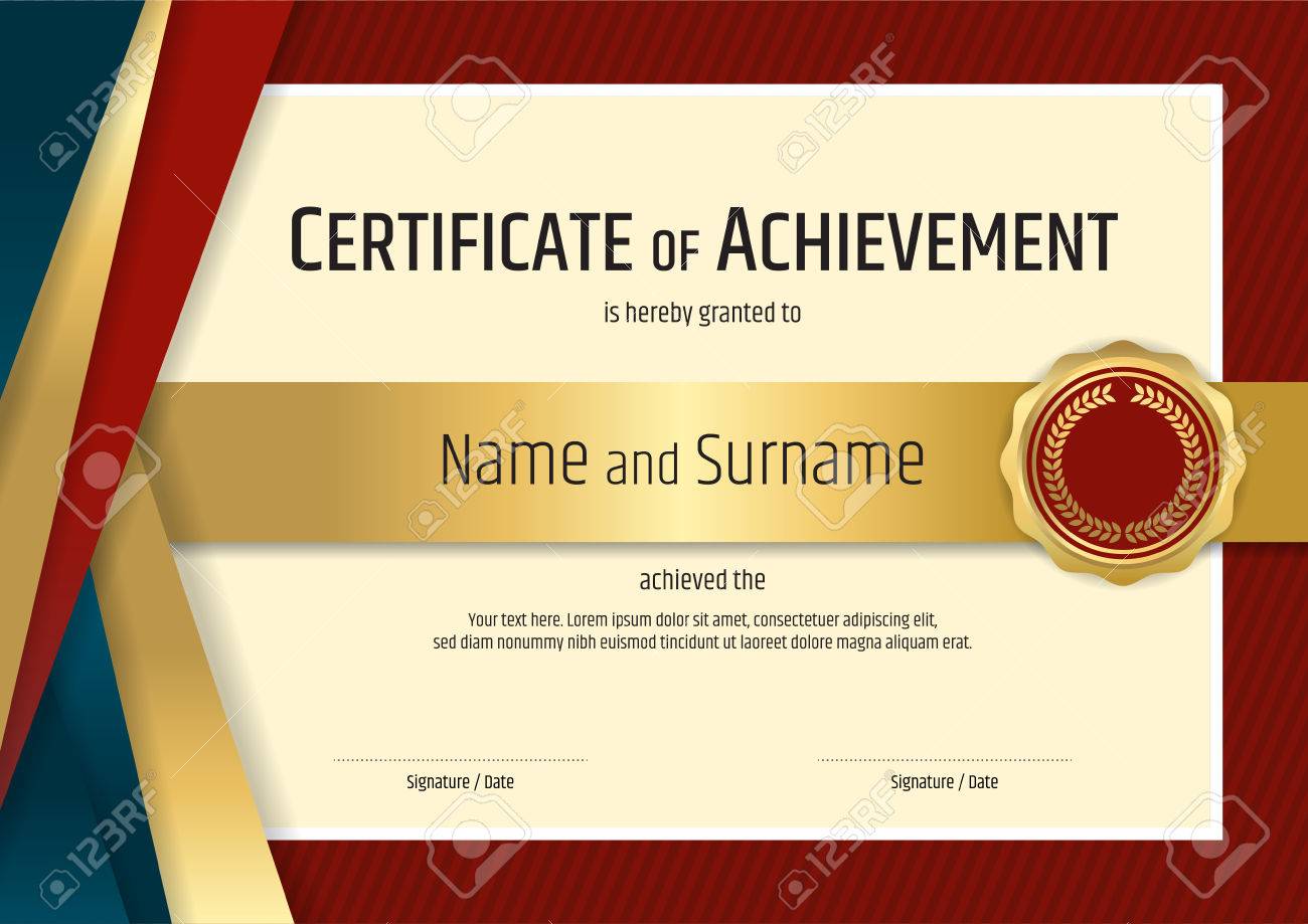 luxury certificate template with