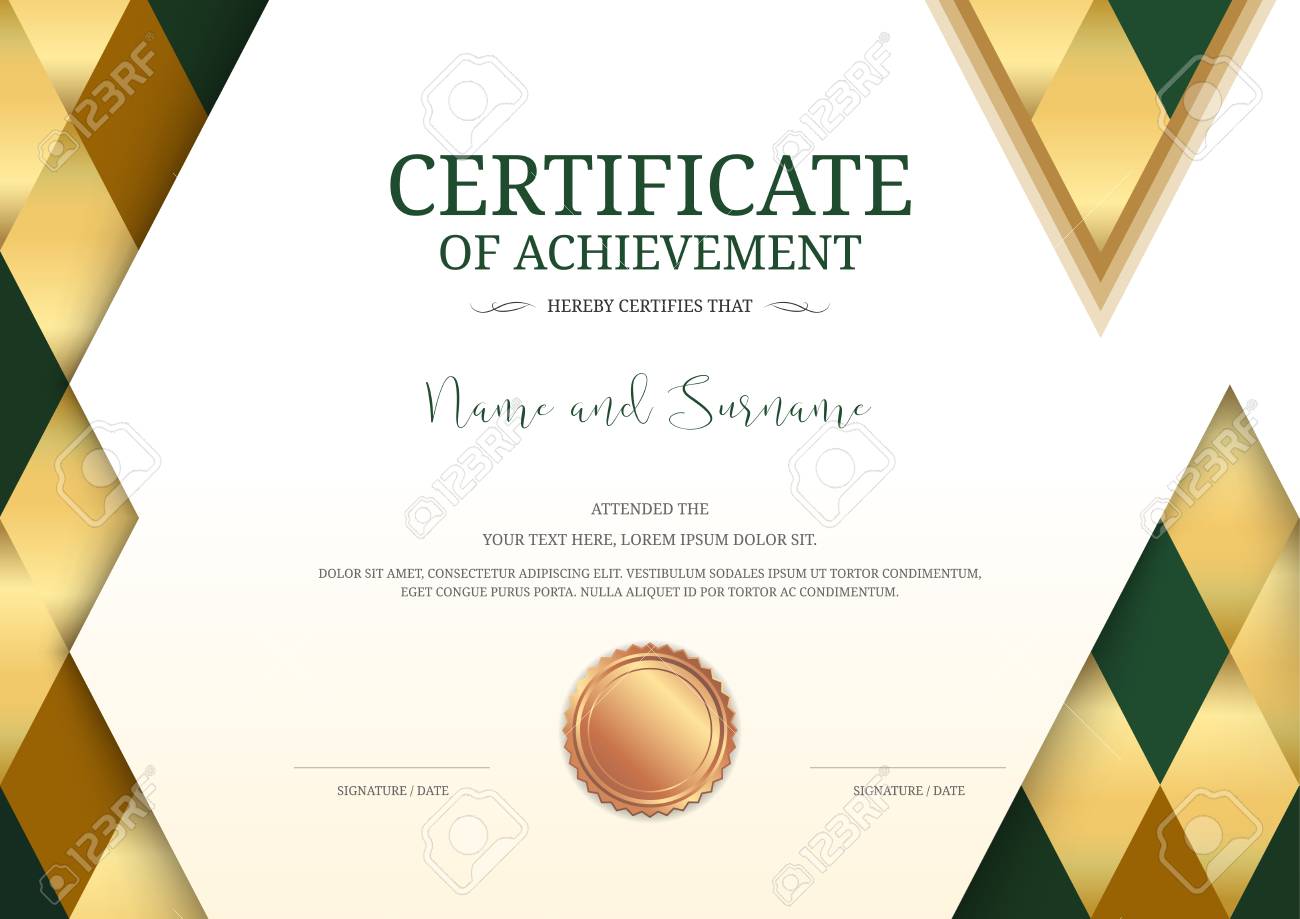 luxury certificate template with elegant border frame diploma elegant certificates