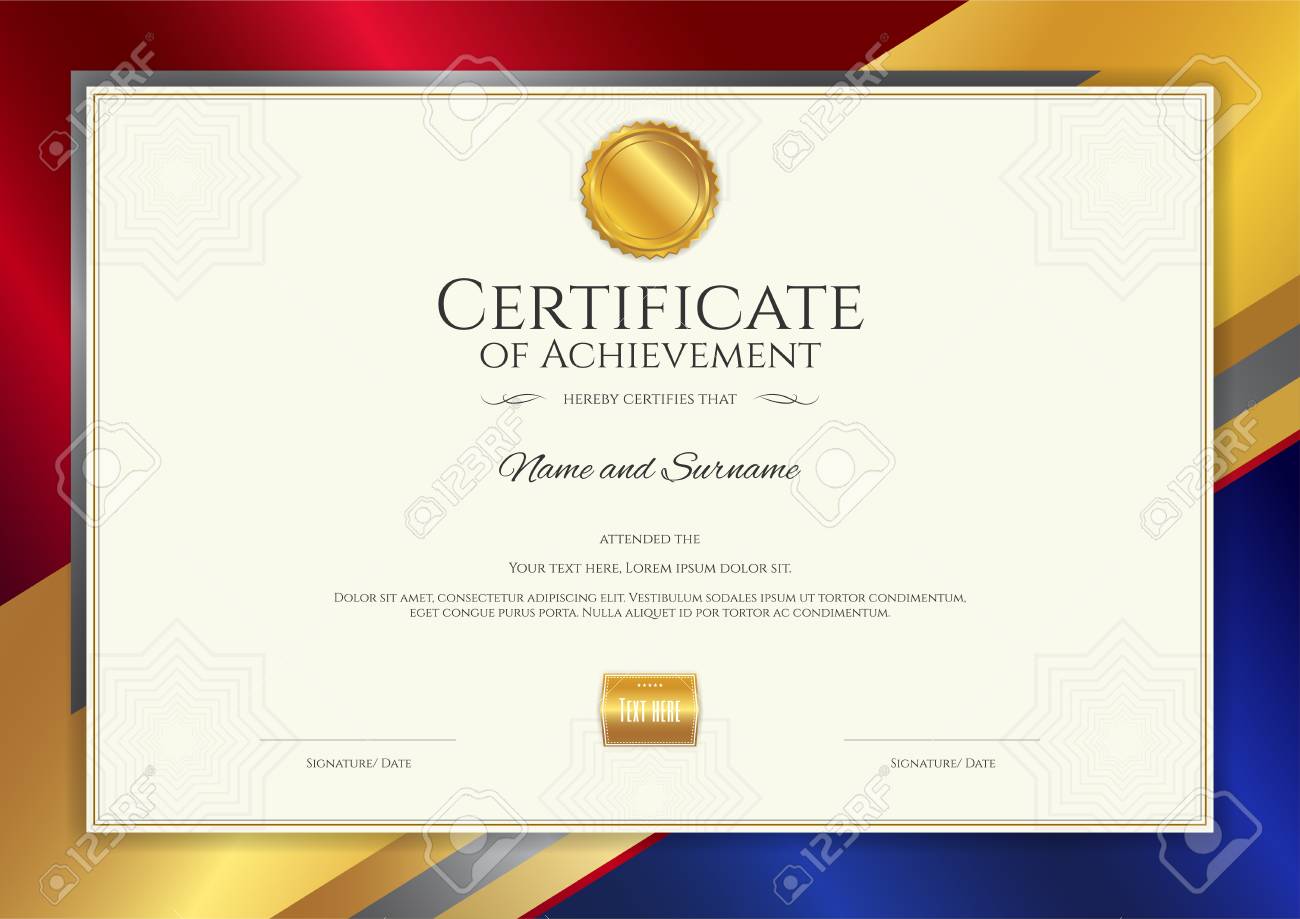 luxury certificate template with elegant border frame diploma elegant certificate templates