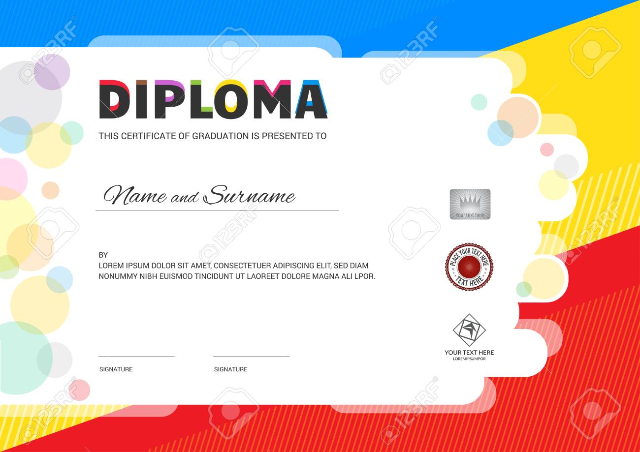 Kids Summer Camp Diploma Or Certificate Template With Seal Space Throughout Summer Camp Certificate Template Kids Summer Camp Diploma Or Certificate Template With Seal Space Throughout Summer Camp Certificate Template