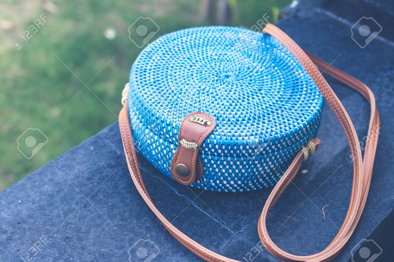 handmade rattan bag