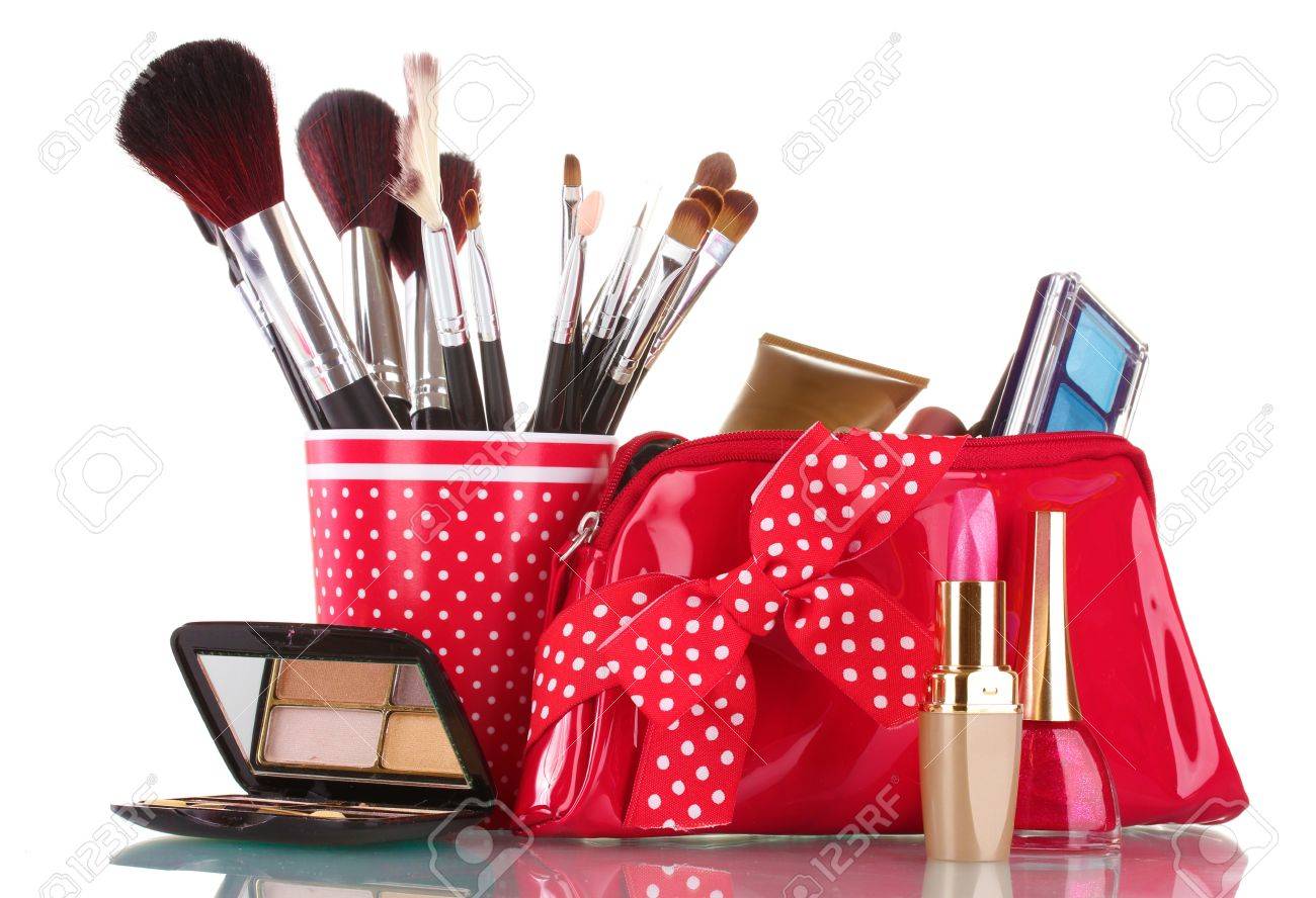 makeup bolsa red