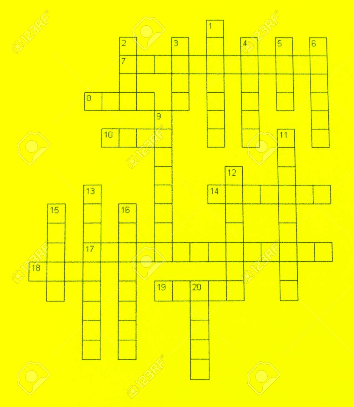 クロスワード パズルのクローズ アップ の写真素材 画像素材 Image